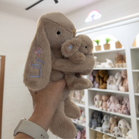 Personalised Snuggle Bunnies - Frankie the Hugging Bunny - Caramel