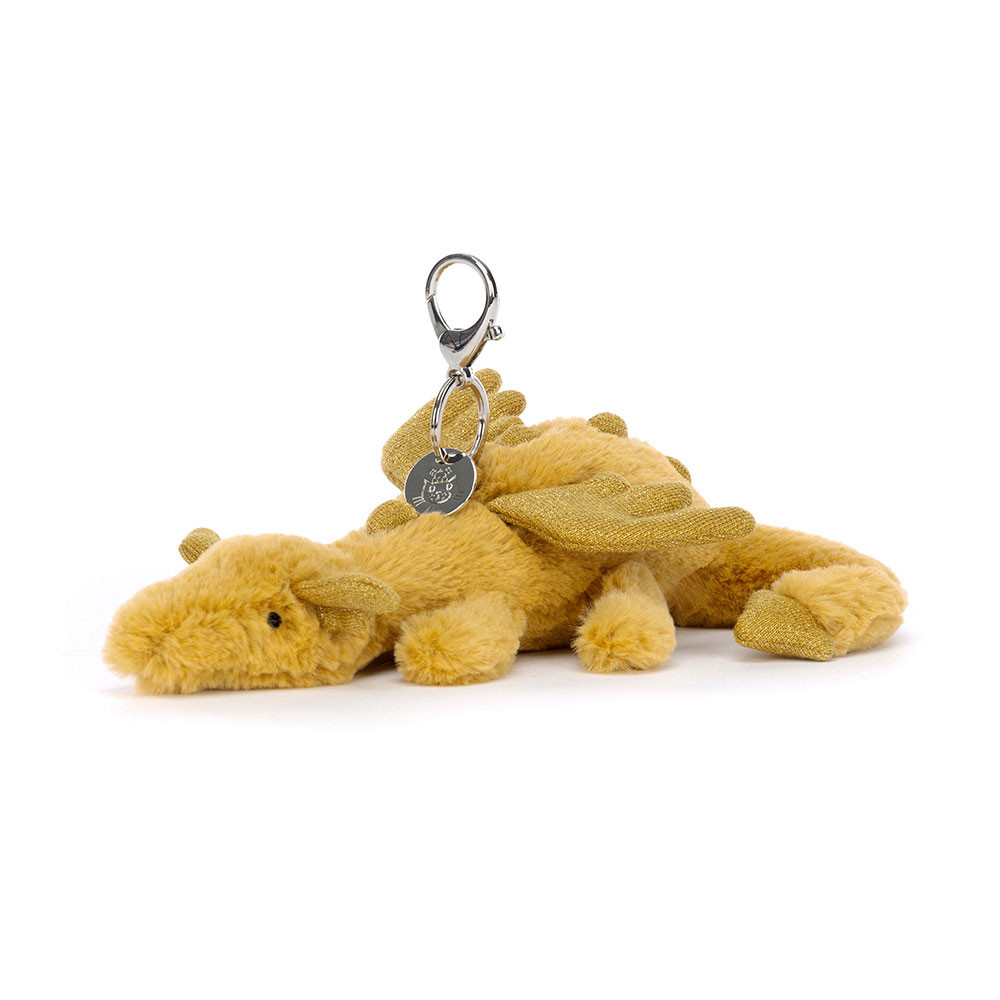 Jellycat Bag Charm - Golden Dragon