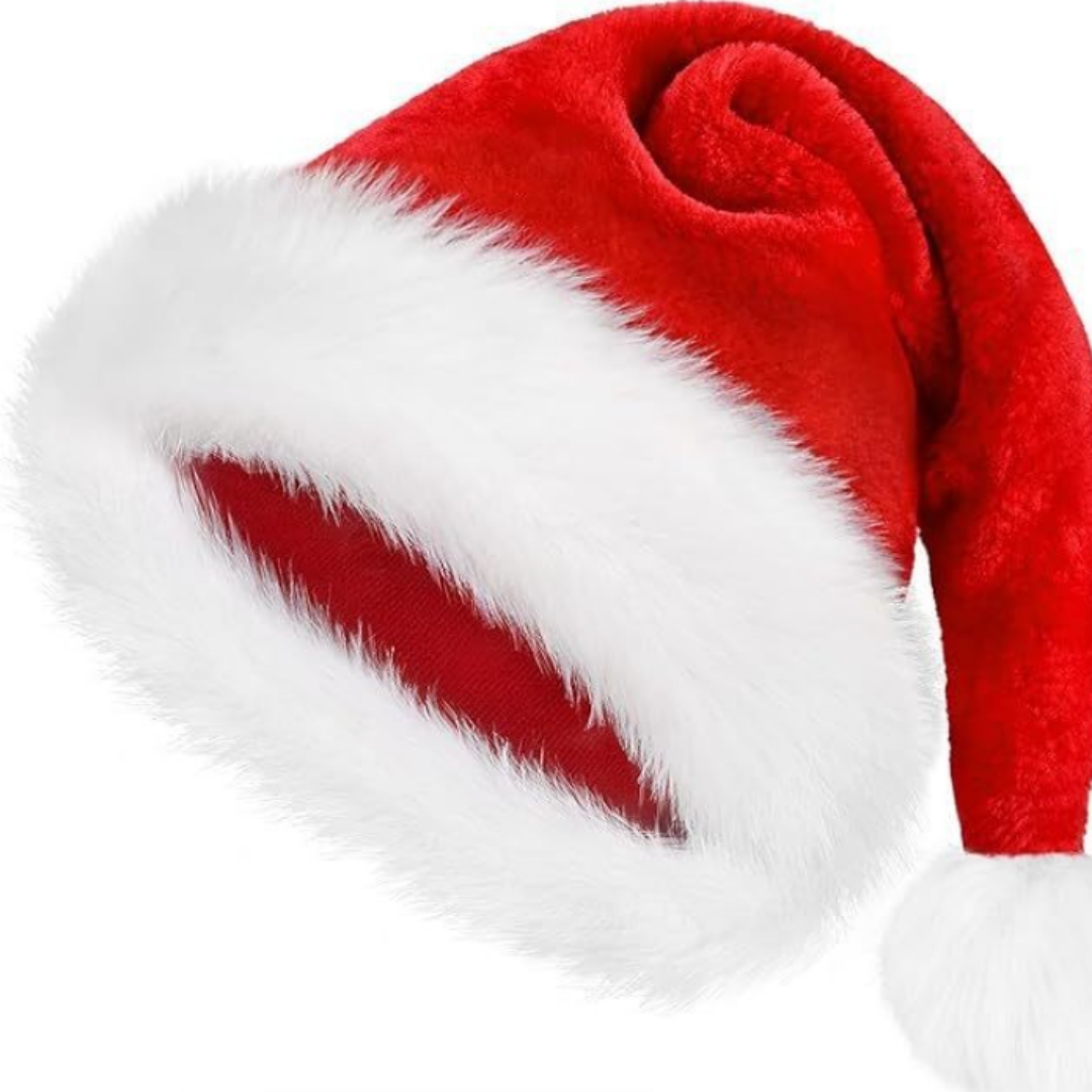 Personalised Luxury Christmas Santa Hat - Adult
