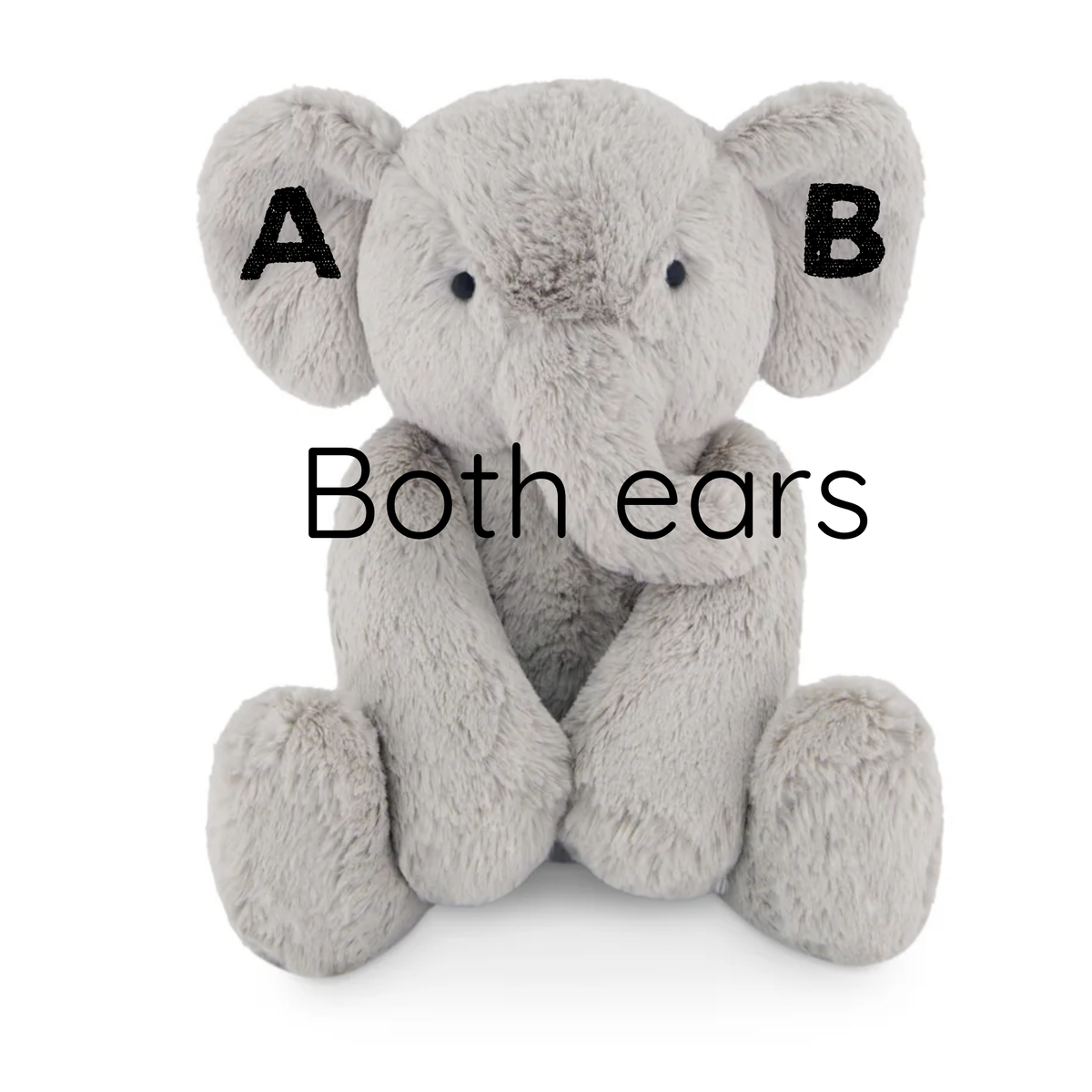 Both Ears- initials only