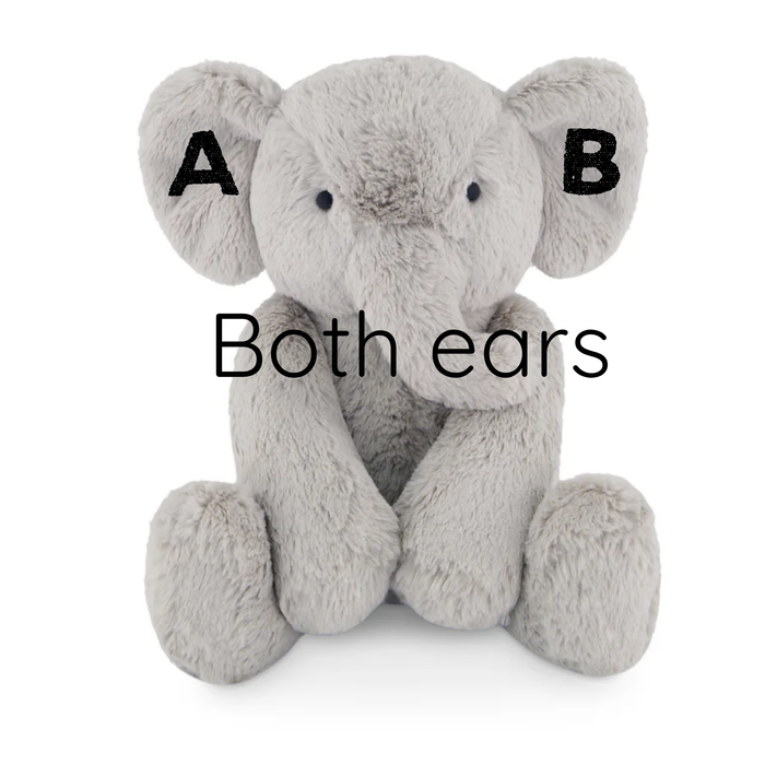 Both Ears- initials only