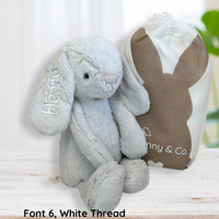 Personalised Jamie Kay Snuggle Bunnies - Penelope the Bunny 30cm Moonbeam