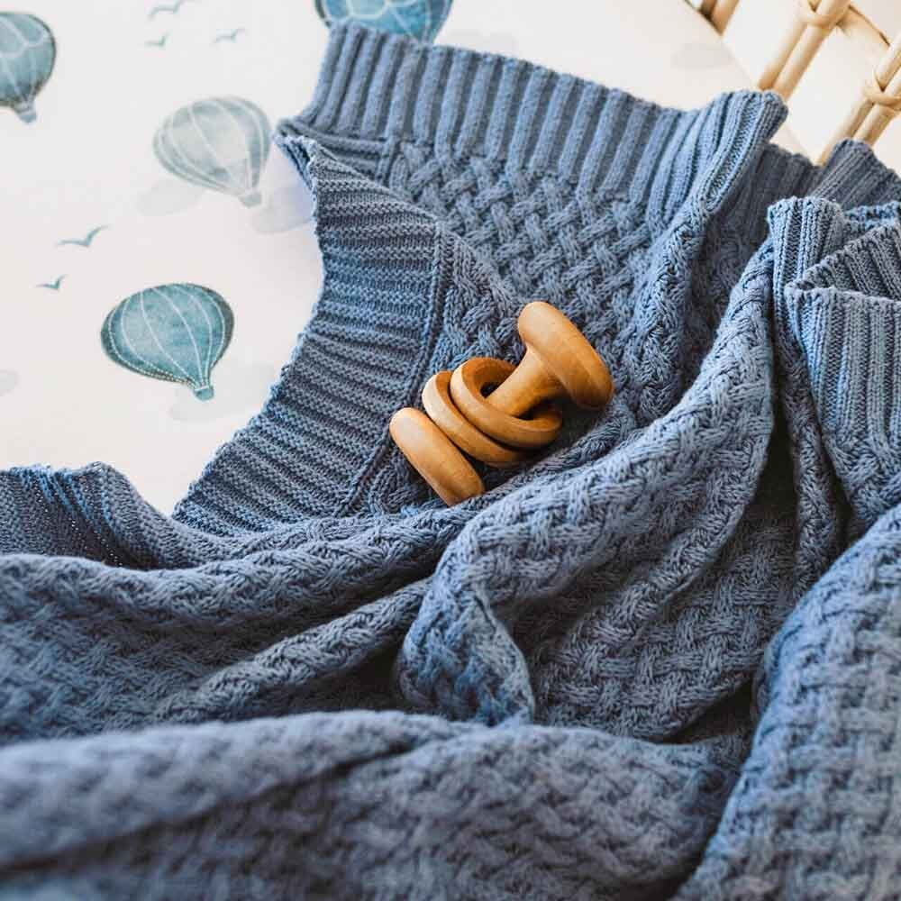 Snuggle Hunny - Personalised Knit Blanket | River Diamond