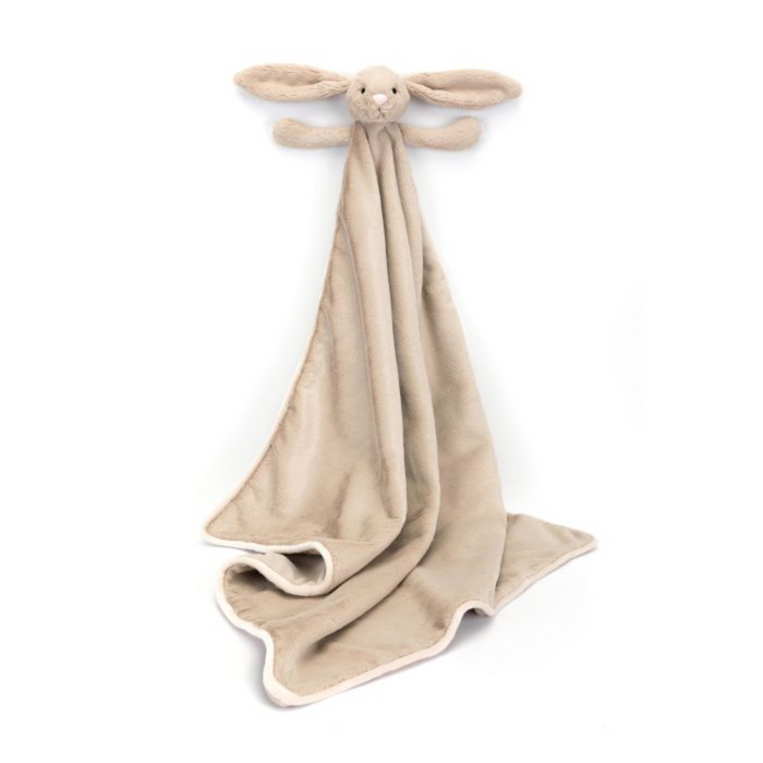 Personalised Jellycat Bashful Beige Bunny Blankie 9x70x56cm (NEW)