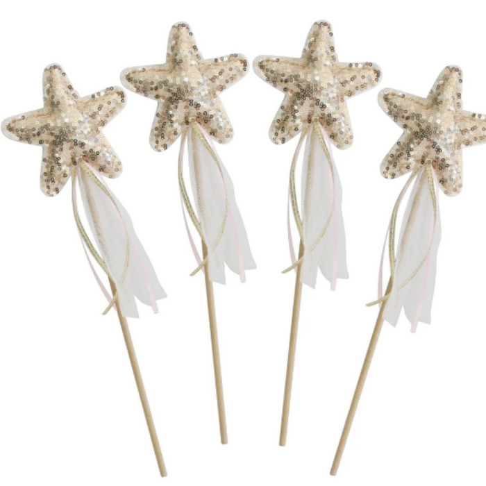 Alimrose Sequin Star Wand - Gold