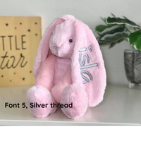 Personalised Large Frankie Bunny -  Pink 39cm