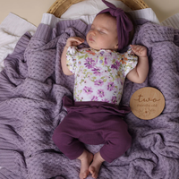 Snuggle Hunny - Personalised Knit Blanket | Lavender