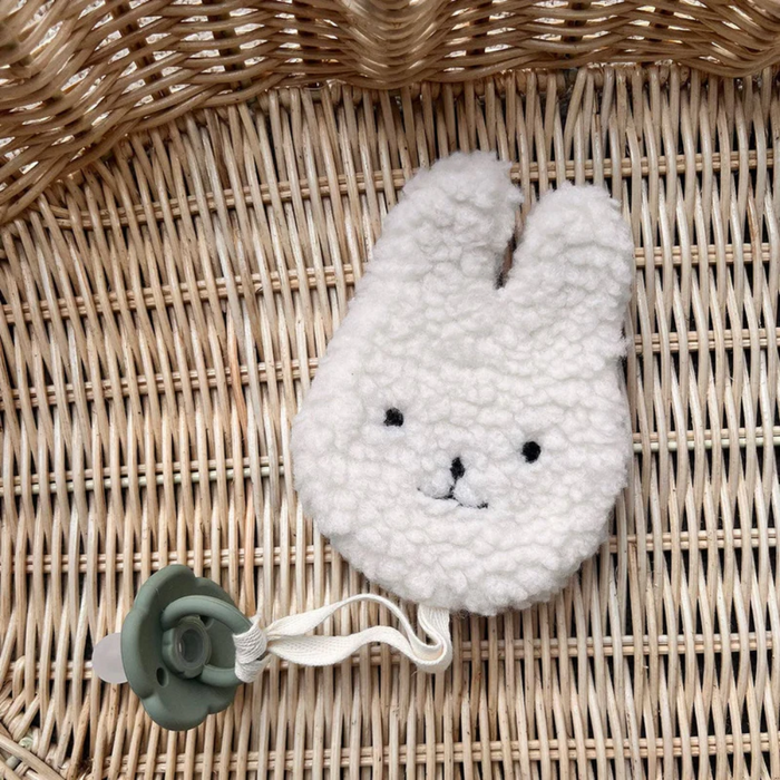 Alimrose Sherpa Bunny Paci Comforter