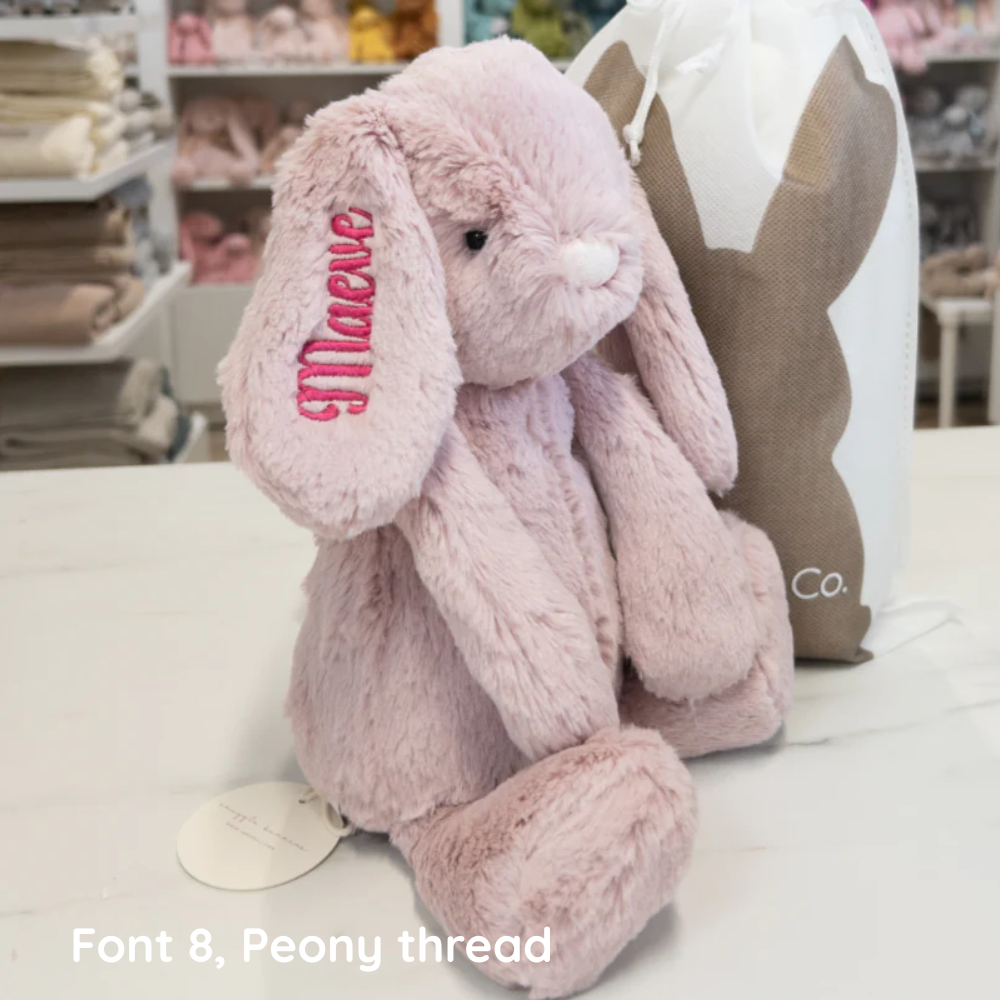 Personalised Snuggle Bunnies - Powder Pink 30cm