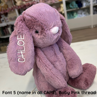 Personalised Jamie Kay Snuggle Bunnies - Penelope the Bunny 30cm Lilium