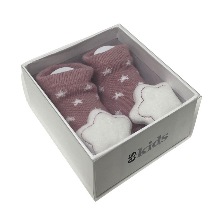 ES Kids |  Rattle Socks - Blush Stars