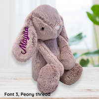 Personalised Jamie Kay Snuggle Bunnies - Penelope the Bunny 30cm Blossom