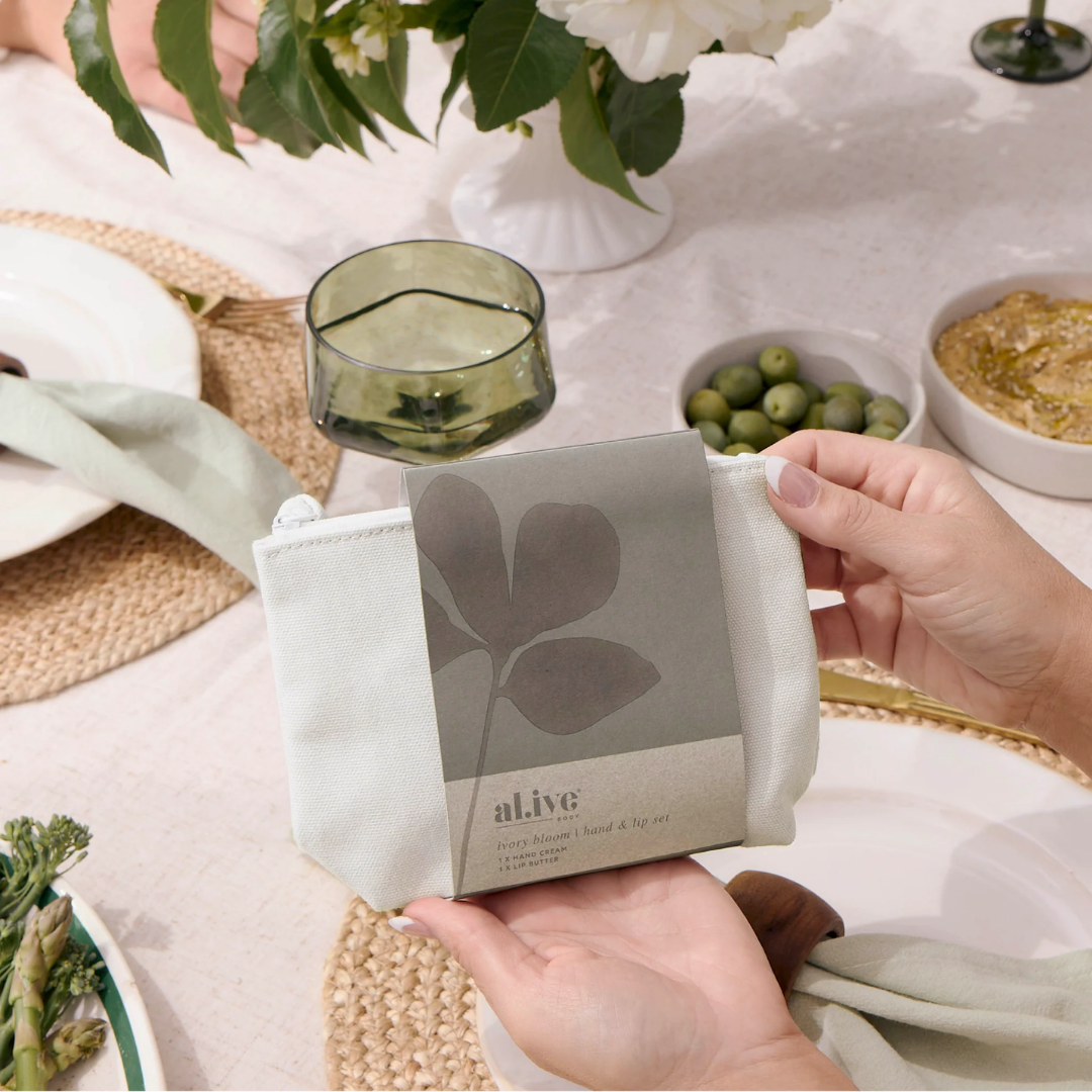 Al.ive | Hand & Lip set | Ivory Bloom
