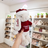 Snuggle Bunnies - Christmas Hat Penelope Bunny 30cm