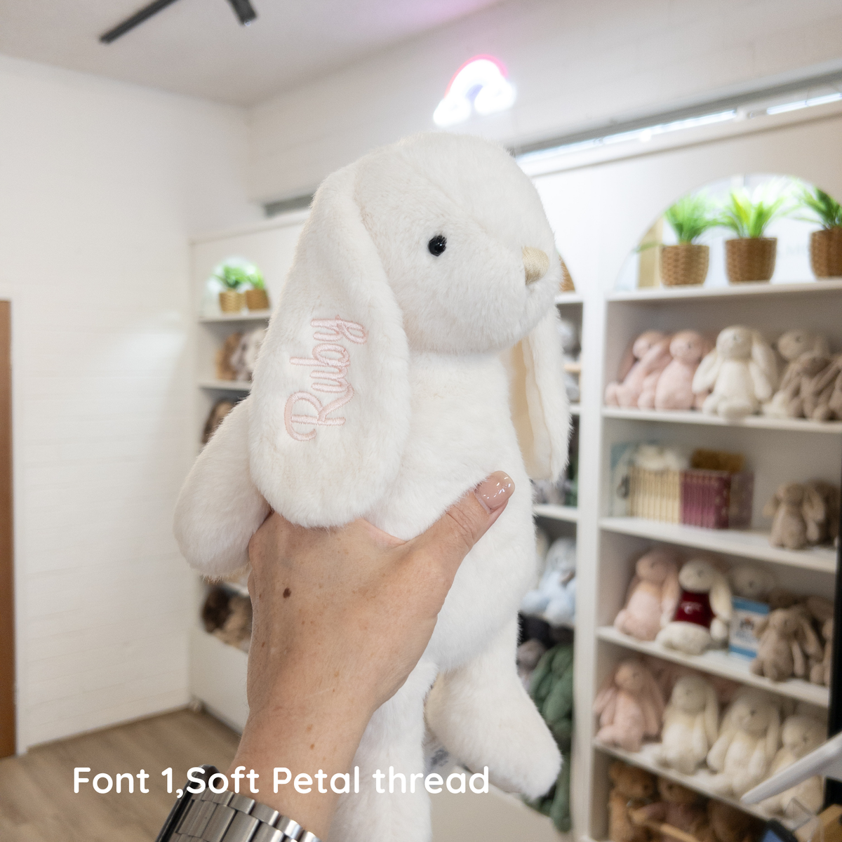 Personalised Bunny & Blanket Gift Hamper - Marshmallow