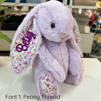 Personalised Jellycat Bunny - Jasmine Blossom