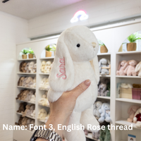 Personalised Bunny & Blanket Gift Hamper - Marshmallow Rosewater