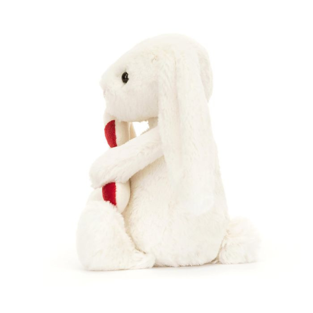 Personalised Cream Jellycat Bunny - Candy Cane