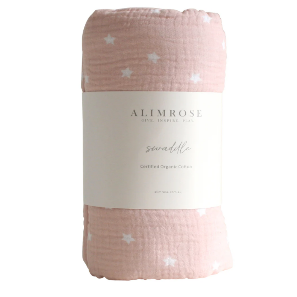 Alimrose Muslin Swaddle - Starry Night Petal