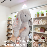 Personalised Snuggle Bunnies - Beige 30cm