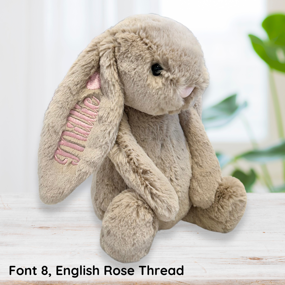 Personalised Jellycat Bashful Bunny - Beige (Medium)