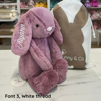 Personalised Jamie Kay Snuggle Bunnies - Penelope the Bunny 30cm Lilium