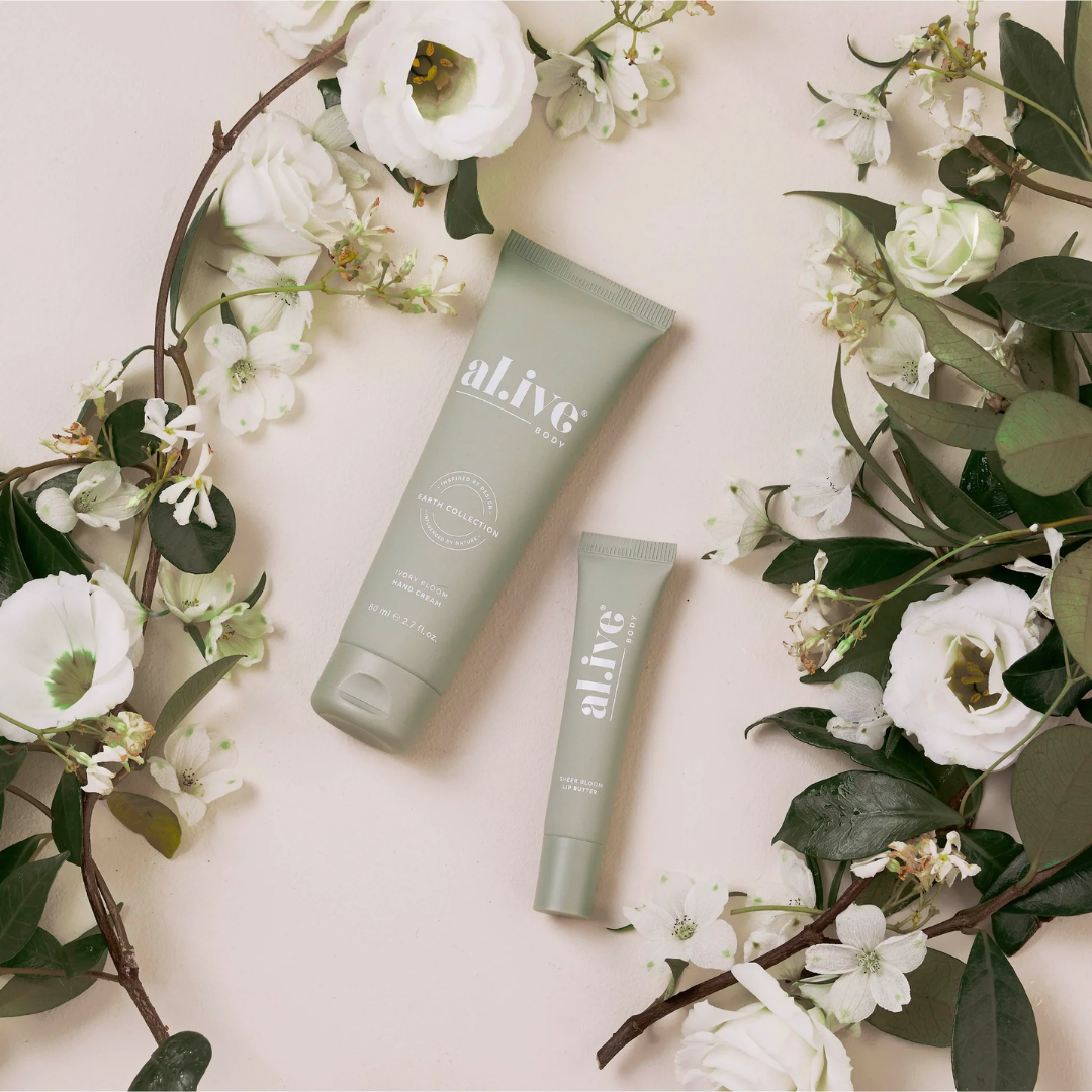 Al.ive | Hand & Lip set | Ivory Bloom