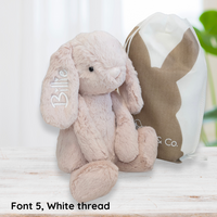 Personalised Jamie Kay Snuggle Bunnies - Penelope the Bunny Blush 30cm