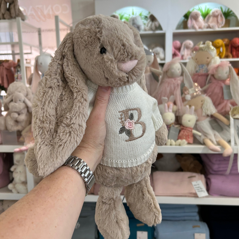 Personalised Bunny Jumpers - Cream (LARGE)