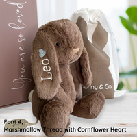 Personalised Jamie Kay Snuggle Bunnies - Penelope the Bunny 30cm - Spice