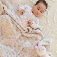 Snuggle Hunny - Personalised Knit Blanket | Warm Grey