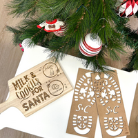 Santa Milk & Cookies Serving Board (AVAILABLE 1 NOV 24