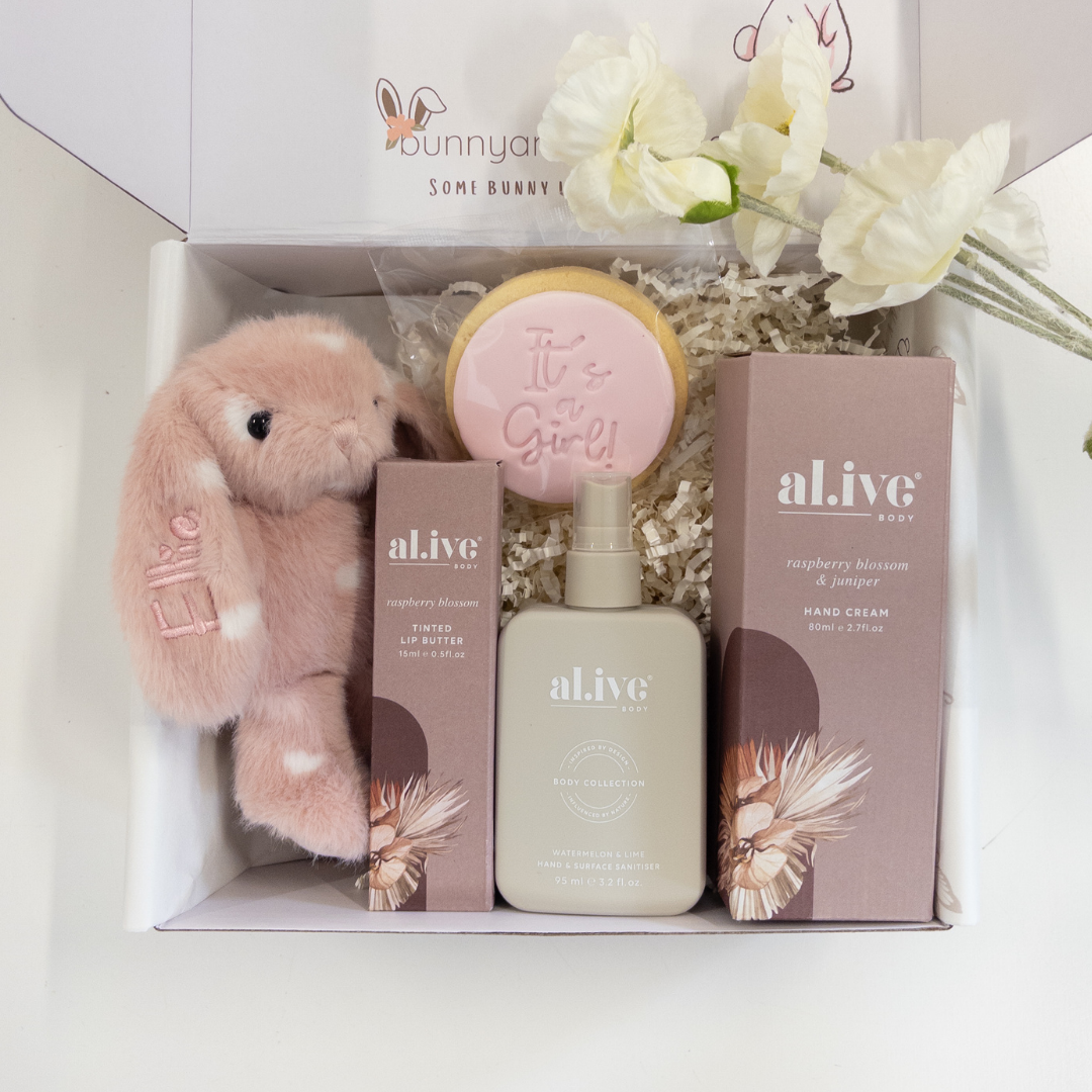 Personalised Mum & Bub Gift Hamper - Little Love Snuggle Bunny