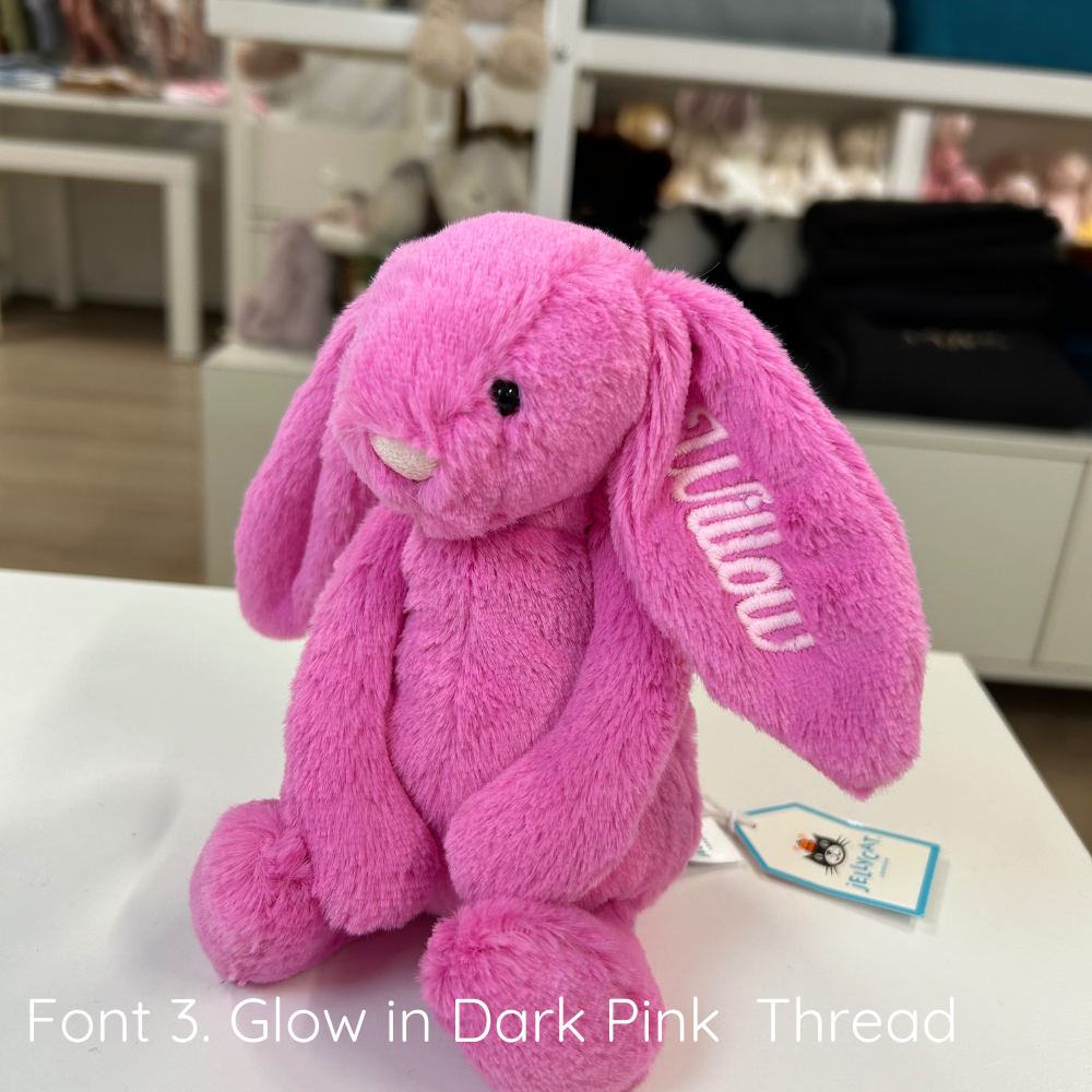 Personalised Jellycat Bunny - Hot Pink SMALL