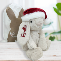 Jamie Kay Snuggle Bunnies - Christmas Hat Penelope - 30cm (AVAILABLE 1 NOV 24)