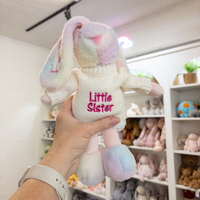 Little Sister Bunny & Jumper - Rainbow 25cm