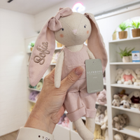 Personalised Alimrose Olivia Bunny - pink 28cm