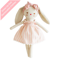 Personalised Alimrose Bopsy Bunny Pink Stripe