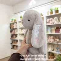 Personalised Snuggle Bunnies - Beige 30cm
