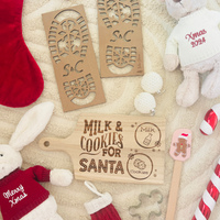 Santa Milk & Cookies Serving Board (AVAILABLE 1 NOV 24