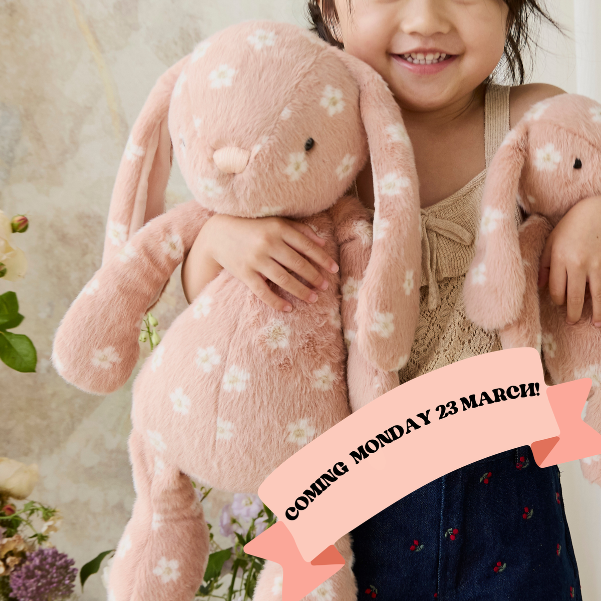 Personalised Snuggle Bunnies - Rosie 45cm (Coming Mon 23 March!)
