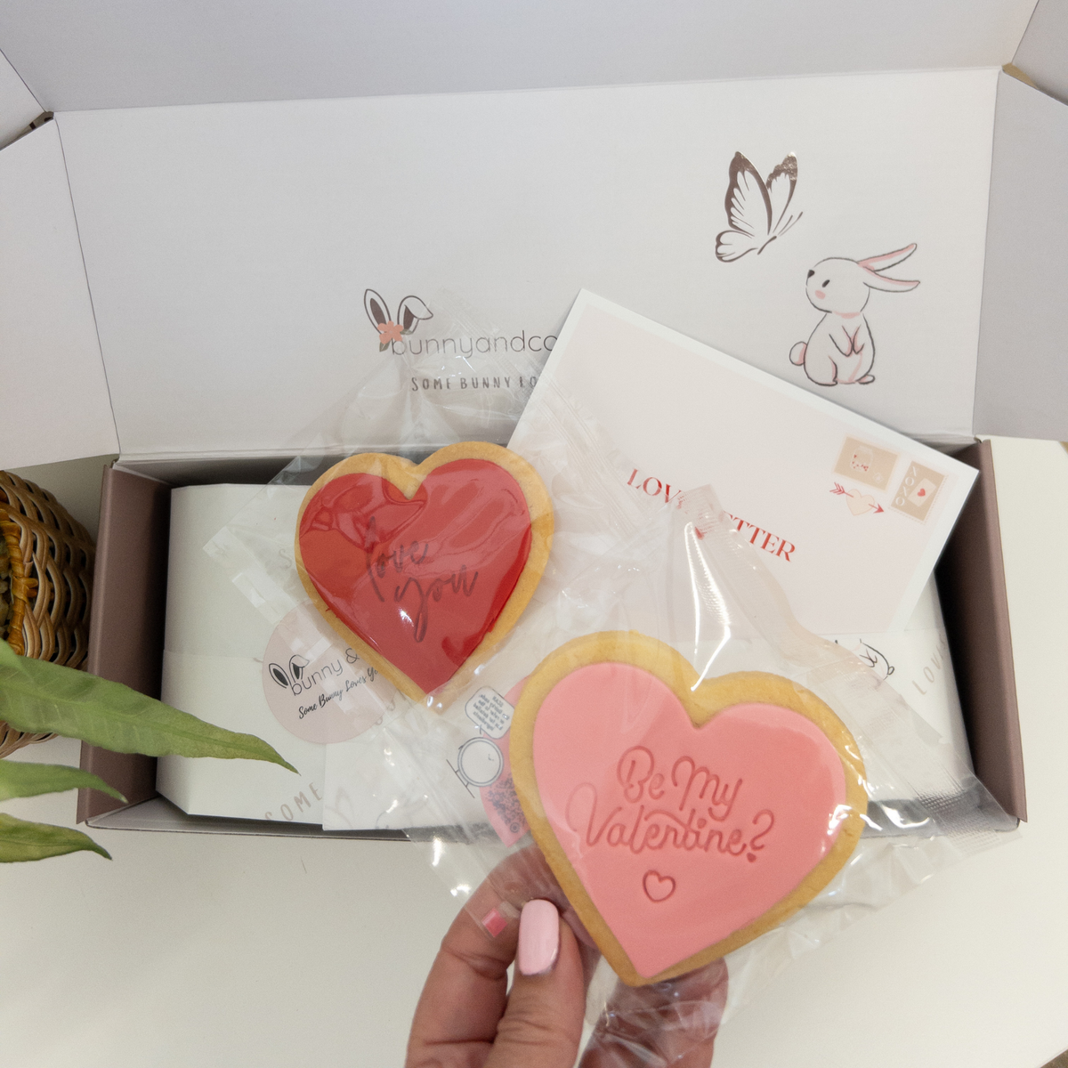 Valentines Day Gift - Jellycat Bunny & Custom Jumper Hamper