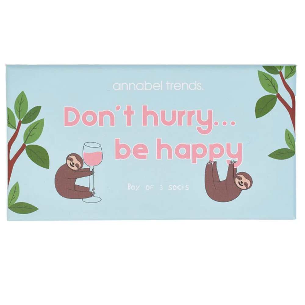 Boxed Socks - Don't Hurry Be Happy