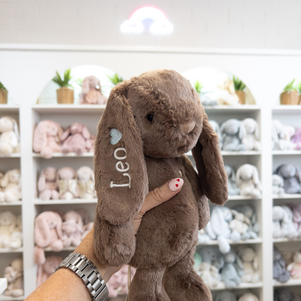 Personalised Jamie Kay Snuggle Bunnies - Penelope the Bunny 30cm - Spice