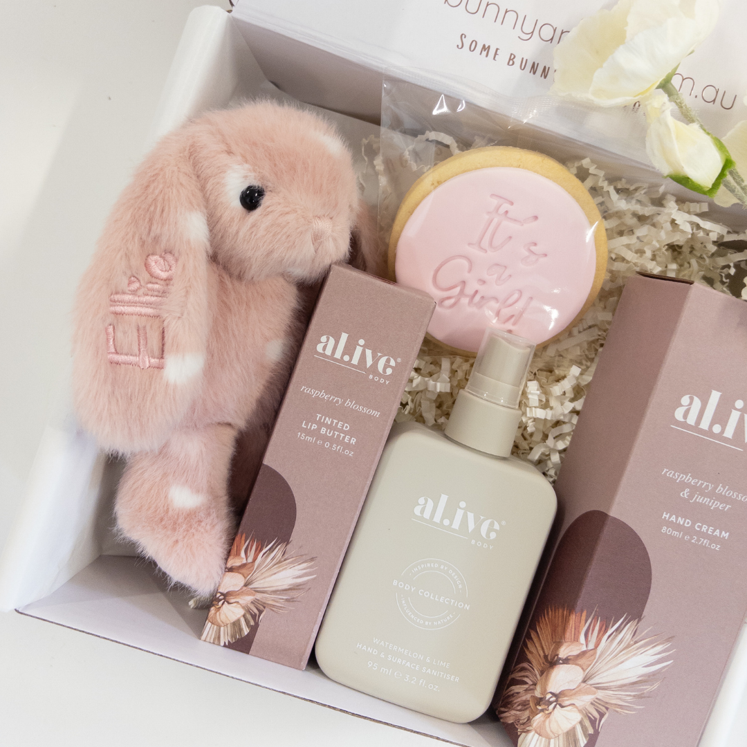 Personalised Mum & Bub Gift Hamper - Little Love Snuggle Bunny