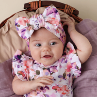 Snuggle Hunny Topknot Oversized Bow- Blushing Beauty