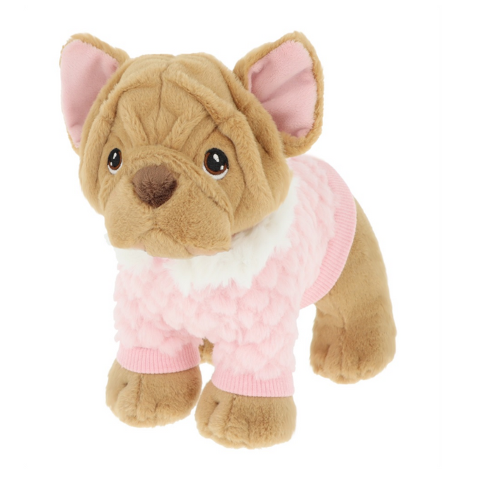 KeelEco Puppy in Pink Outfit - Bulldog