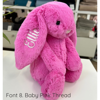 Personalised Jellycat Bunny - Hot Pink