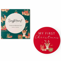 Snuggle Hunny Milestone Cards - Christmas Reindeer Single Card