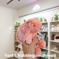 Personalised Tiny Blossom Bunnies 17cm - Peach